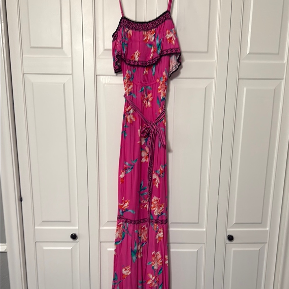 Floral Pink Maxi Dress